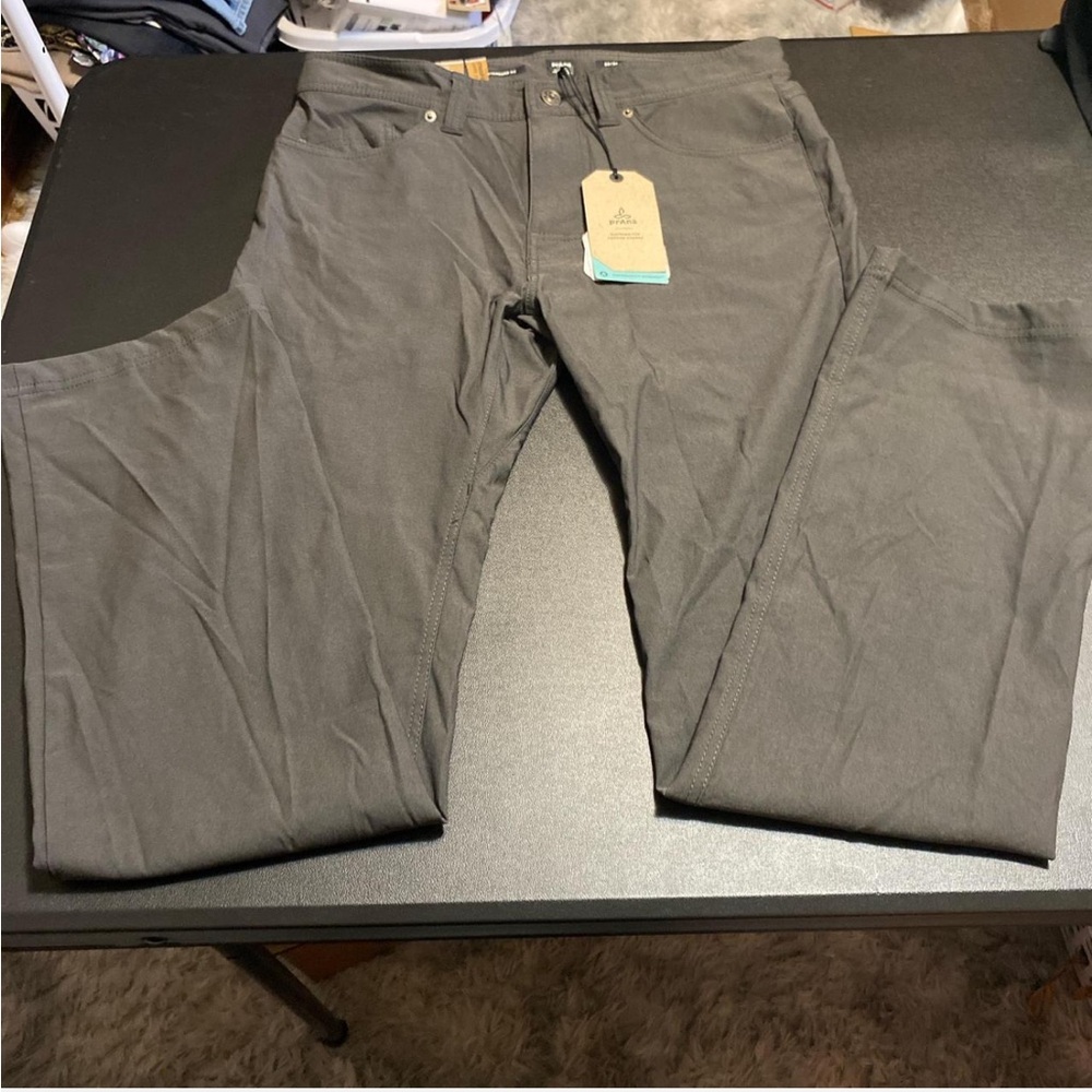 Prana 32x34 Gray Straight Leg Pants